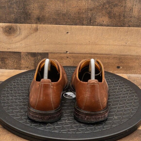 COLE HAAN AIR MENS DRESS SHOES SPLIT TOE BROWN LEATHER BUSINESS CASUAL SIZE 8M - Picture 7 of 9